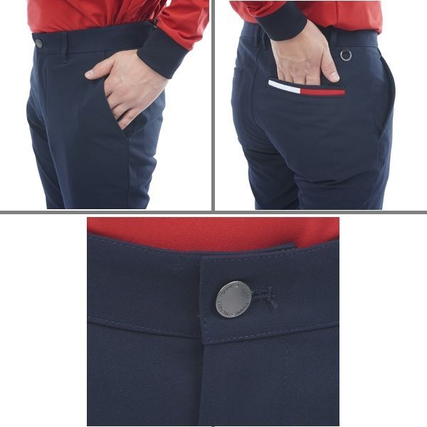 トミーヒルフィガー ゴルフ メンズ ベーシック テーパードパンツ TOMMY HILFIGER GOLF THMA566 秋冬モデル ネイビー 30 LLC-HASEGAWATOSO_COM