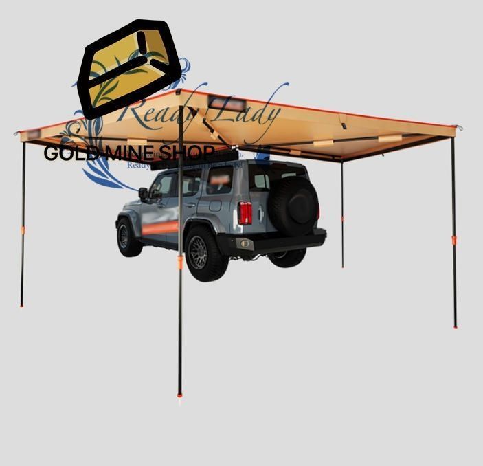 270°車両カーサイドタープ 車 タープ ルーフラックオーニング リアゲートタープ 運転席側270度オーニング カーサイドテント 大きな遮光エリア 素早いセットアップ