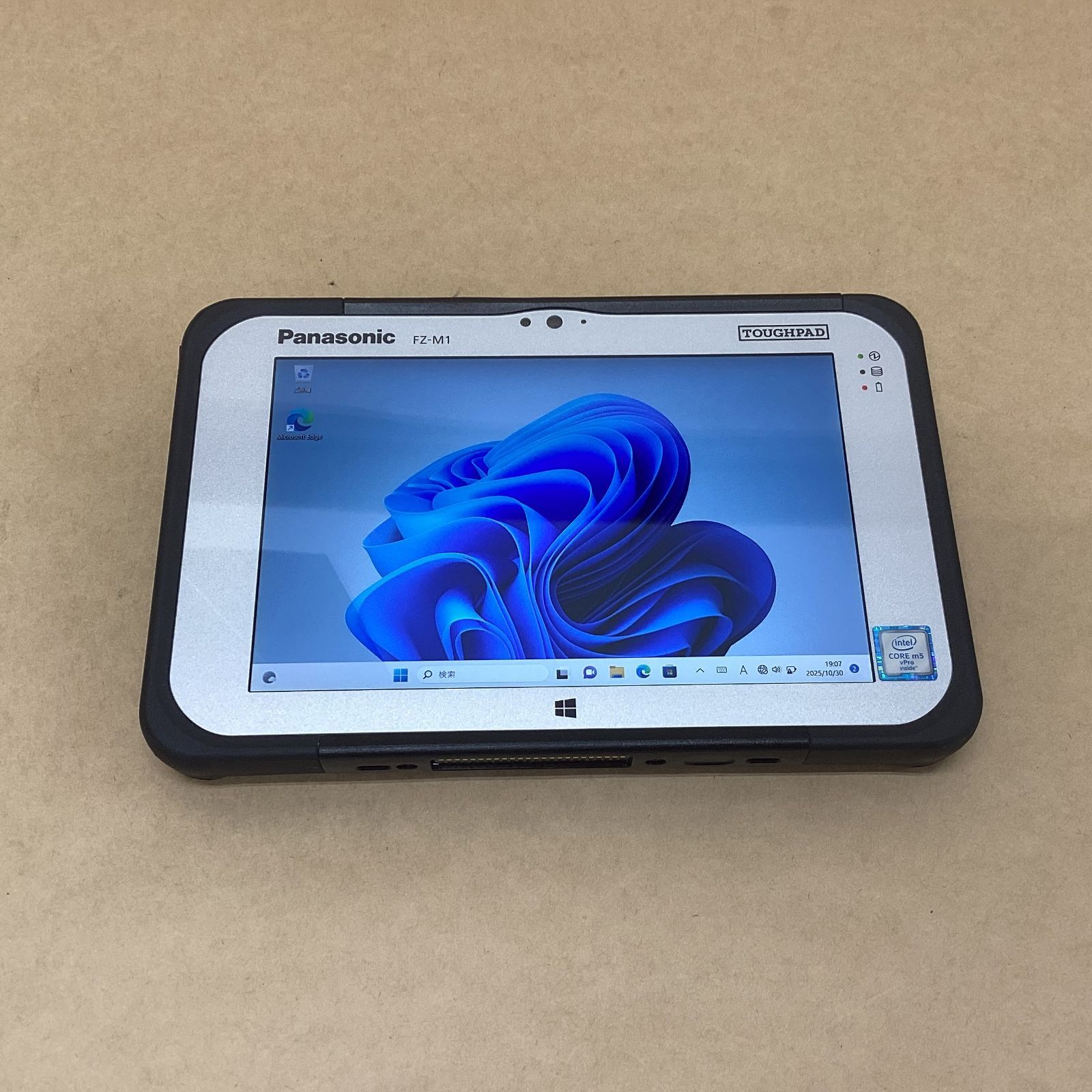 PANASONIC タブレット TOUGHPAD FZ-M1FQ43XVJ COREM5 6Y57 -1.1GHZ 4GB 128GB 7インチ WIN11P 無線 BLT カメラ 破損大有り