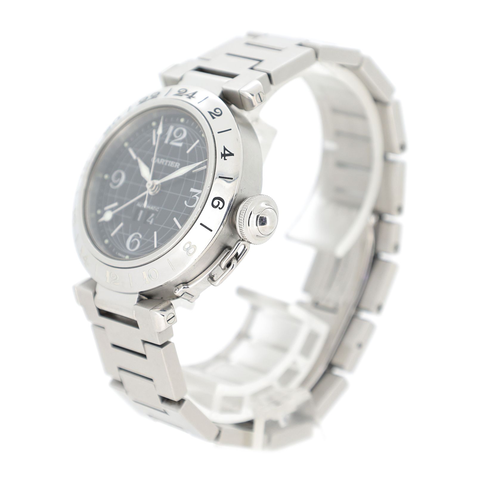 カルティエ パシャC メリディアン GMT メンズ 腕時計
