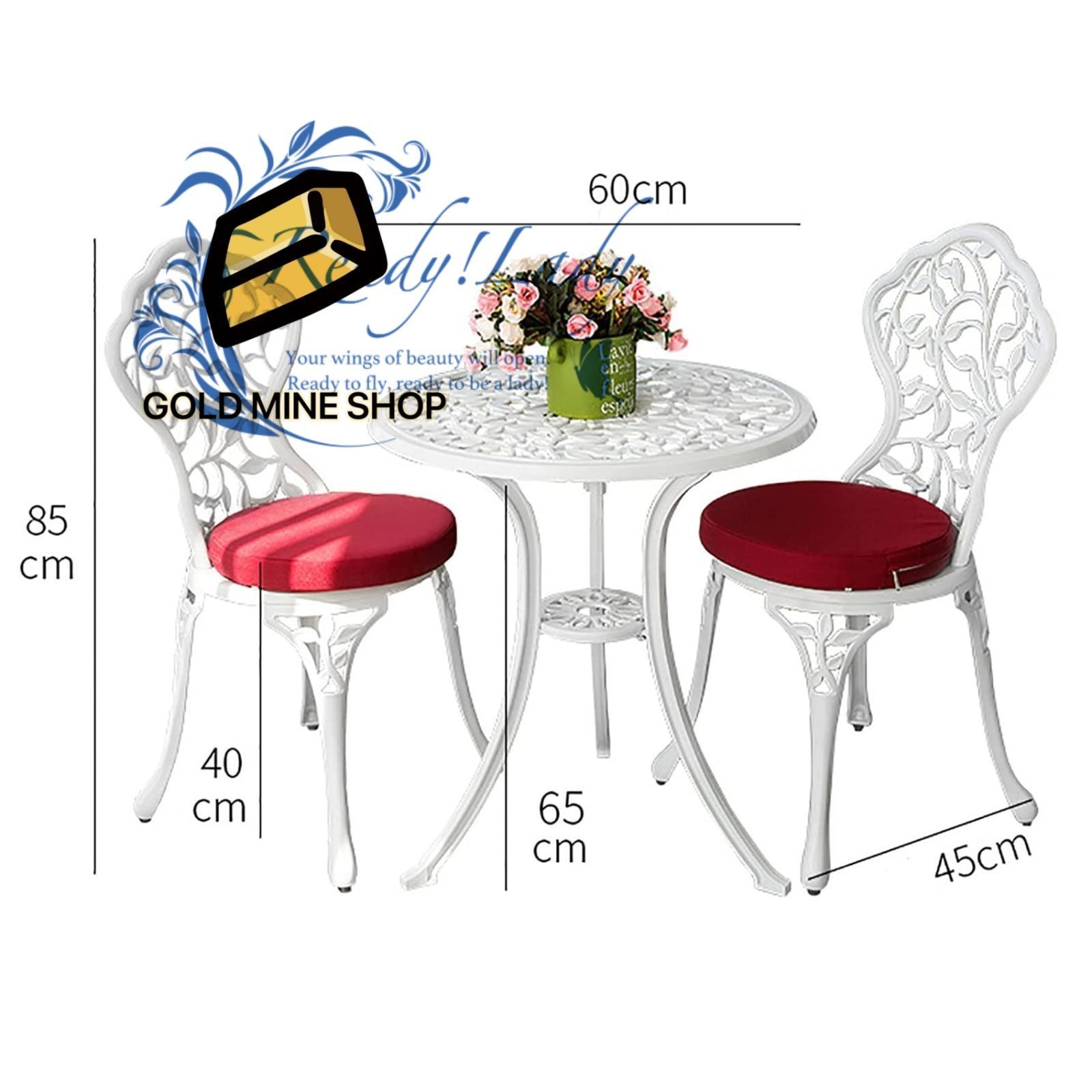 ガーデンテーブルセット ガーデンファニチャー 2人用 庭園テーブルセット 鋳造アルミニウム 屋外テーブルと椅子セット ガーデンチェア 3点セット コンビネーションテーブルと椅子 屋外テーブルチェアセット 耐水 耐日光