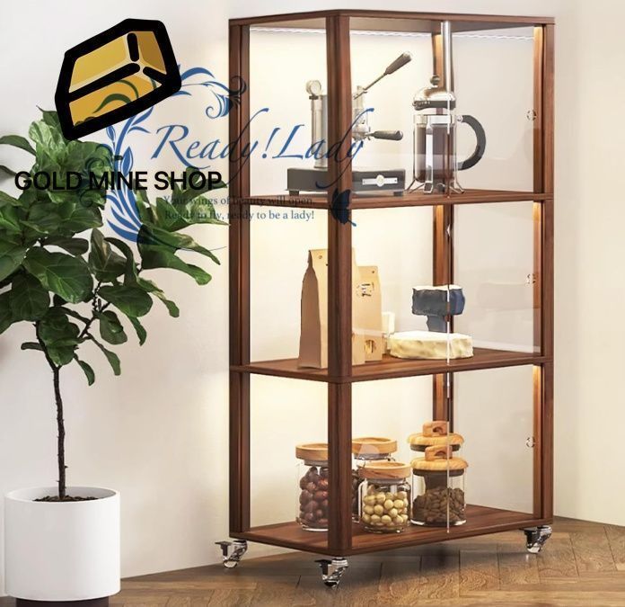 ケース アクリル ショーケース フィギュア用 実木材質 大型収納 フィギュアやホビー展示に最適 スタイルB 98 53 30 cm