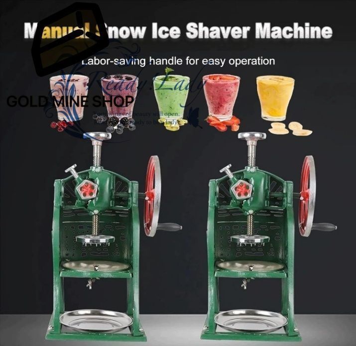 ハンドクランクアイスシェーバー スノーコーンマシンハンドクランク ホーム-サマーパーティー用のかき氷メーカーマシン