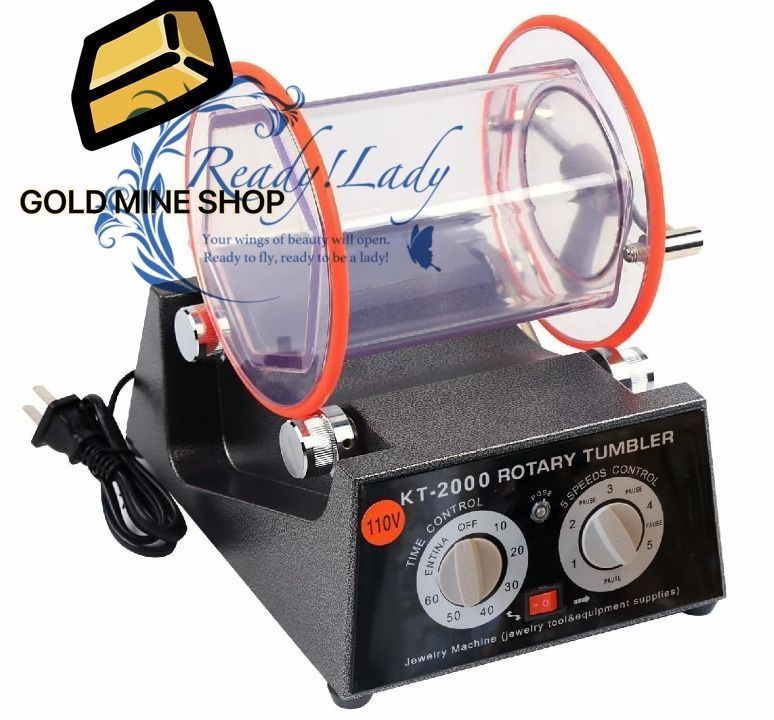 バレル研磨機 チェンジバレル研磨機 5kg ロータリーバレル 800rpm 高速回転 五段速度調整 小物 天然石 金属 パーツ研磨 光沢仕上げ 面取り サビ取り 研磨ボール付 家庭用 業務用