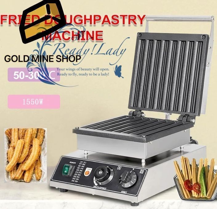 カウンタートップ業務用ワッフル生地マシン 8穴