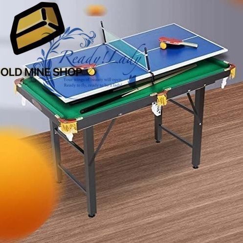 ボール付き折りたたみビリヤード台 マルチゲームテーブル 折りたたみ式子供用ビリヤード台 ミニスヌーカーテーブル ビリヤード台 折りたたみ式卓球台コンボ