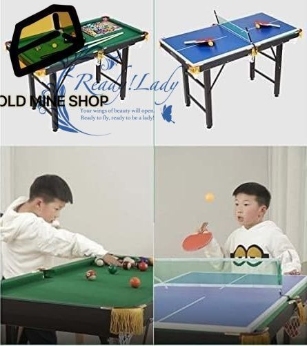 ボール付き折りたたみビリヤード台 マルチゲームテーブル 折りたたみ式子供用ビリヤード台 ミニスヌーカーテーブル ビリヤード台 折りたたみ式卓球台コンボ