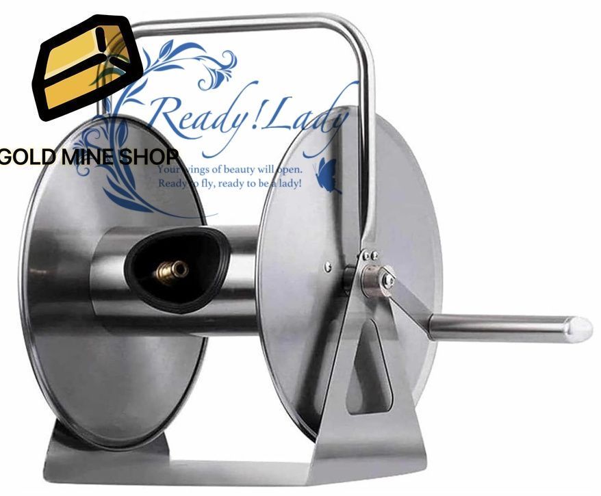 ホースリール ステンレス鋼 携帯用 !-利用不可文字-! 壁掛け 水道管収納ラック 業務用 家庭用 ホース巻き取りリール ホース収納リール 手回しハンドル ホース巻き取り機 園芸 洗車 農作業 農業資材 品 リールのみ