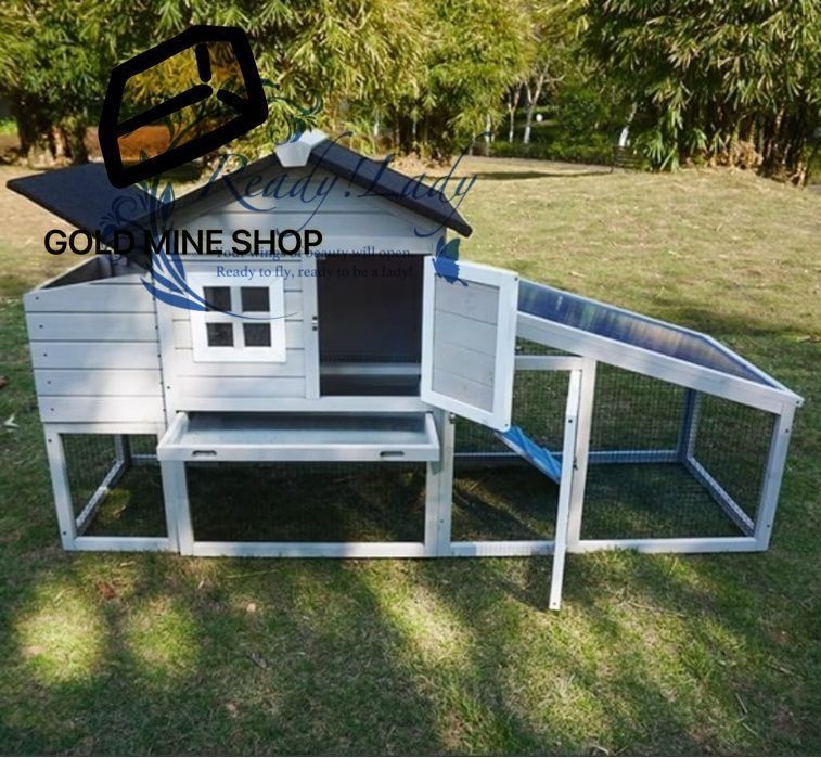 巣箱が付いている耐候性 ウサギ小屋