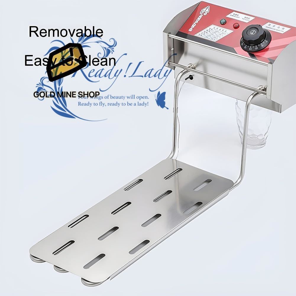 カウンタートップステンレススチールキッチンファットフライヤー 蓋と2つのオイルバスケット付き12L