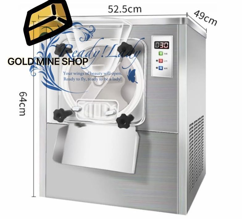 攪拌ハードアイスクリームマシン 完全な透明なディスペンサー レストランスナックバーカフェ フルーツヨーグルトバッチフリージングアイスクリームマシンに適しています