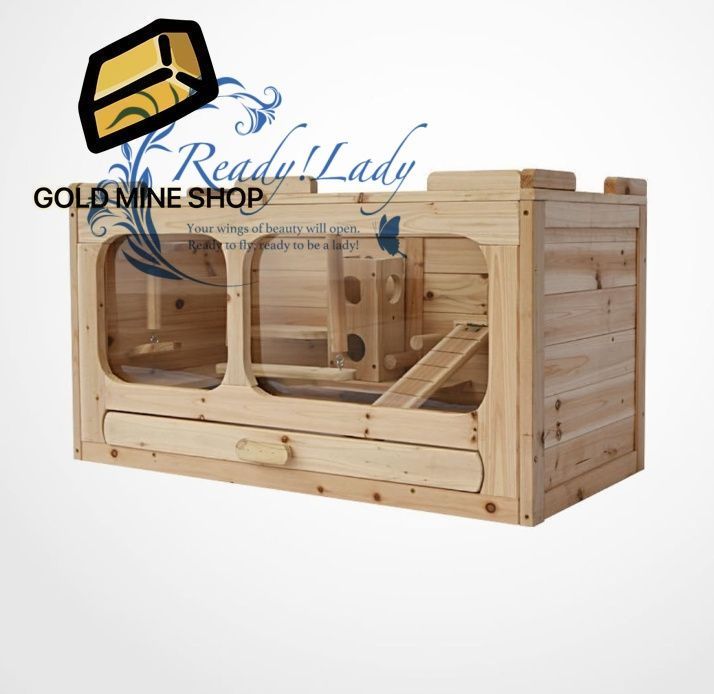 ハムスター ゲージ 小動物 飼育ケージ ハムスターハウス ハリネズミ 大型 組立式 ウサギ 通気 透明 小動物用ゴールデンハムスター パノラマ透明ハムスターハウス 78x 40 x 44.5cm