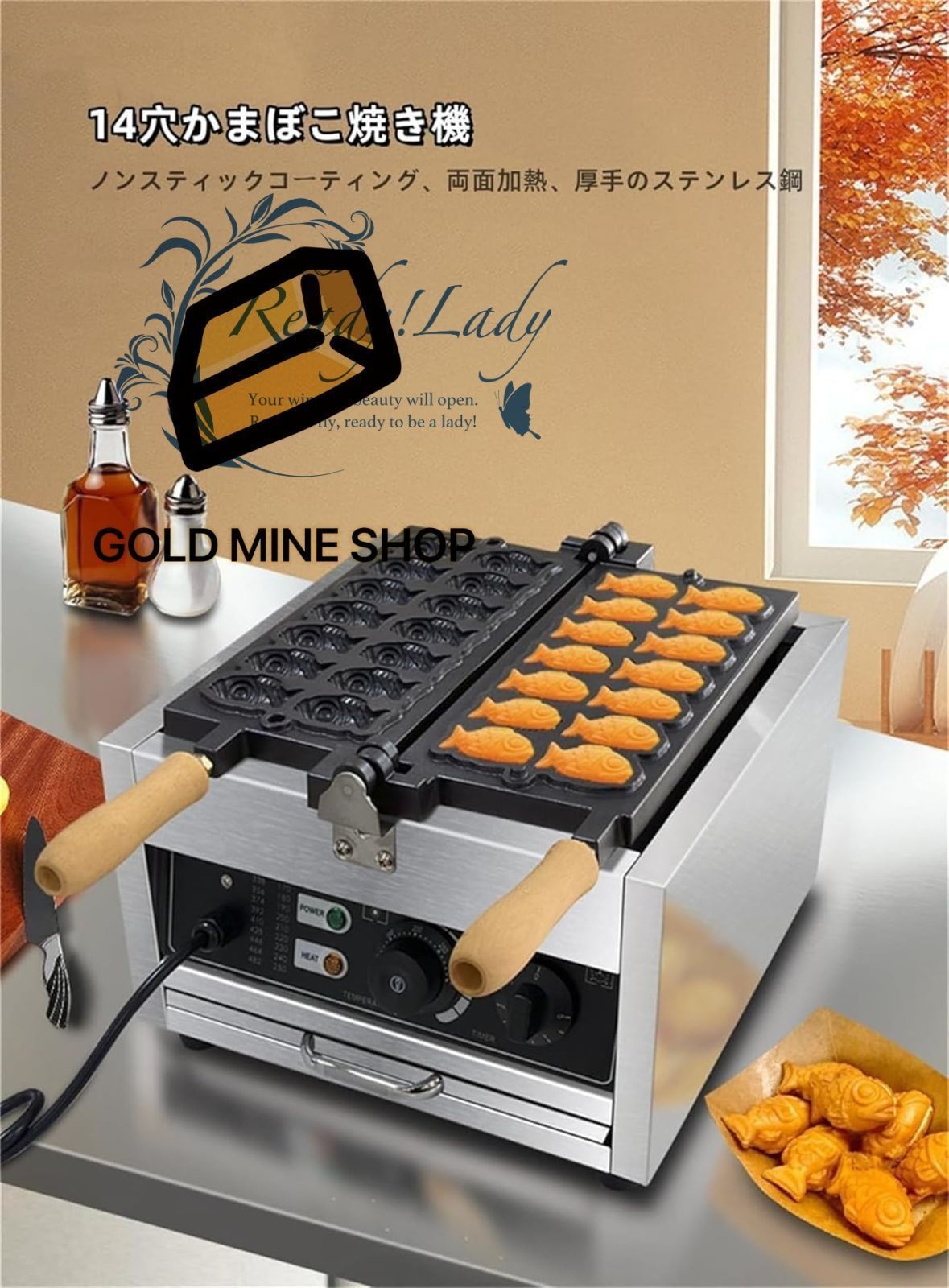 焼き鳥機鯛焼き器 鯛焼きメーカー業務用電気たい焼き機 14穴 業務用電気加熱たい焼き焙煎機 タイ焼き機 アイスクリームたい焼き焙煎機 均一加熱三種焙煎機 シルバー 110 V