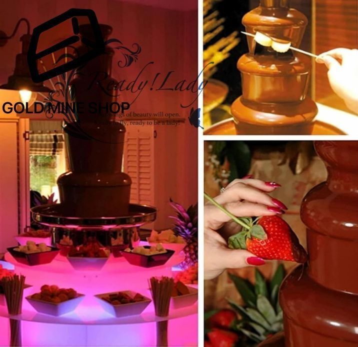 商業用チョコレートファウンテンマシン 300Wステンレススチール製電動チョコレート溶解ファウンテンマシン カフェテリア バー 宴会 誕生日パーティー用