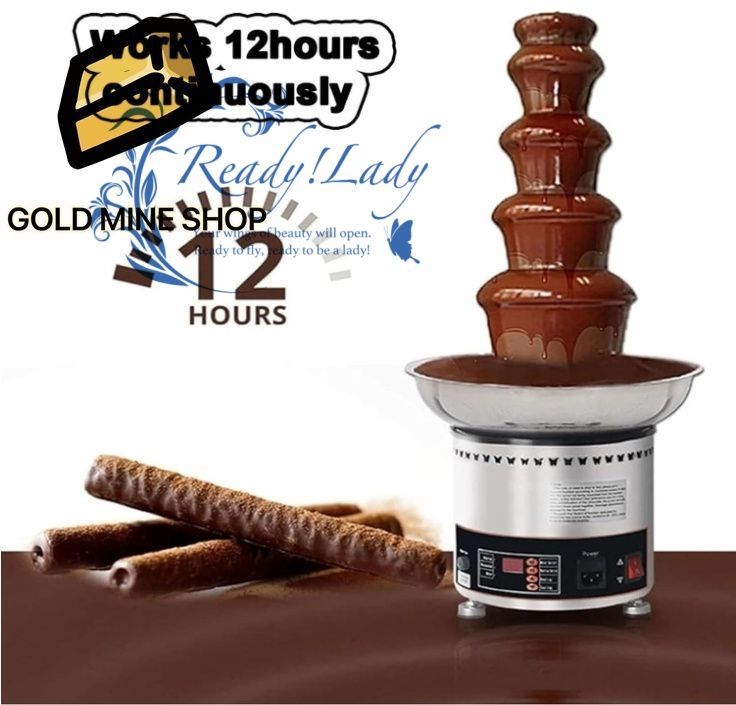 商業用チョコレートファウンテンマシン 300Wステンレススチール製電動チョコレート溶解ファウンテンマシン カフェテリア バー 宴会 誕生日パーティー用 MARWIL-DEMENAGEMENTS_CH