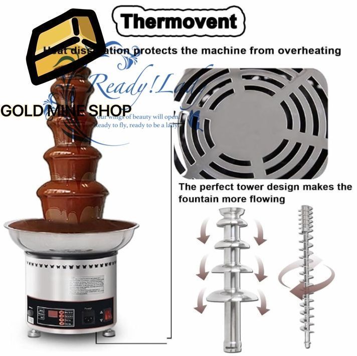 商業用チョコレートファウンテンマシン