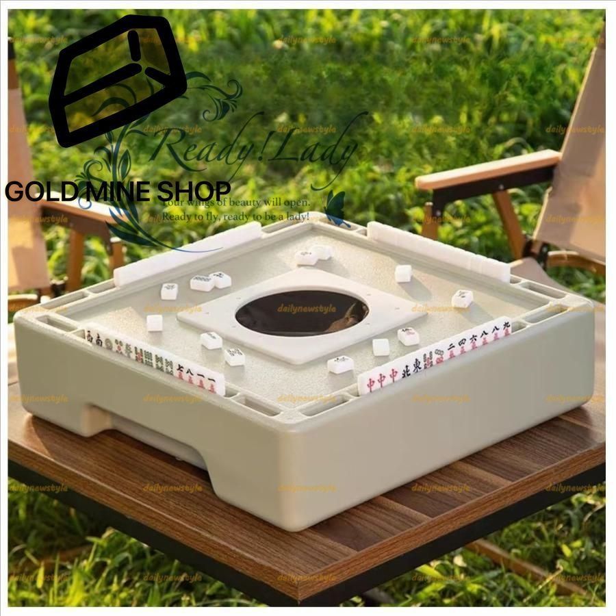 人気推薦 ポータブル無動力ミニ麻雀機 麻雀テーブル|いつでもどこでも手軽に開始 楽しさ倍増 アウトドアキャンプや旅行に最適