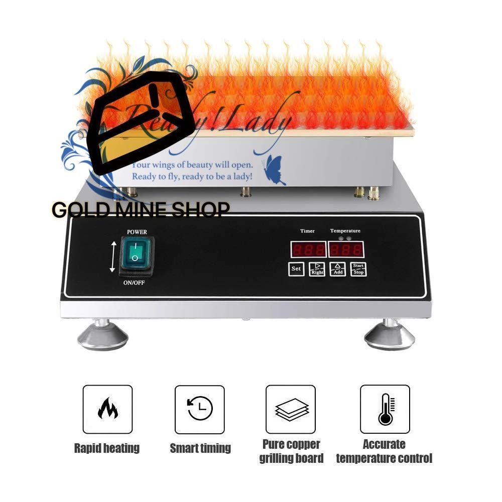 電気スフレマシン 業務用1500Wスフレ菓子器 温度範囲50 300℃ ノンスティック銅加熱プレート付き ケーキベーカー機器 レストラン パン屋用