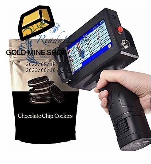  ハンドヘルド インクジェット プリンター、ハンドヘルド プリンター ポータブル 4.3 インチ タッチ スクリーン付き速乾性インクジェット コーディング マシン、有効期限、バーコード、QR コ その他