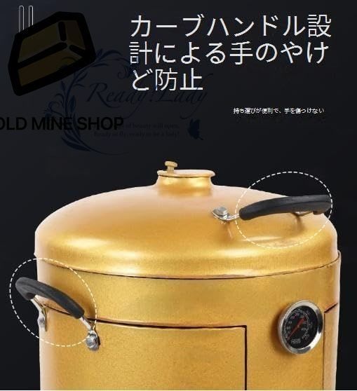 家庭用無煙バーベキュー吊りストーブ キャンプ串 屋外商業屋内肥厚グリル バレルオーブン シルバー A