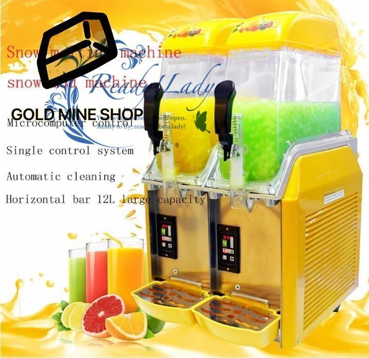 業務用アイススラッシュマシン 12L 2電動雪融解機 アイスクリームスムージーマシン キッチンオフィス用