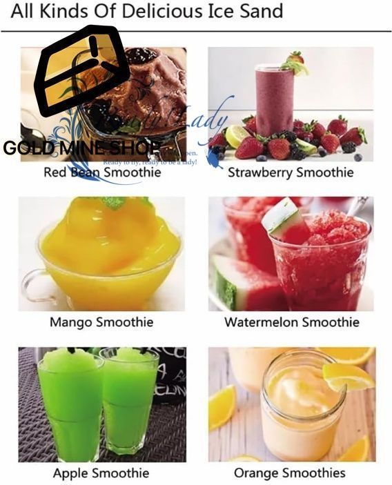 2電動雪融解機 アイスクリームスムージーマシン