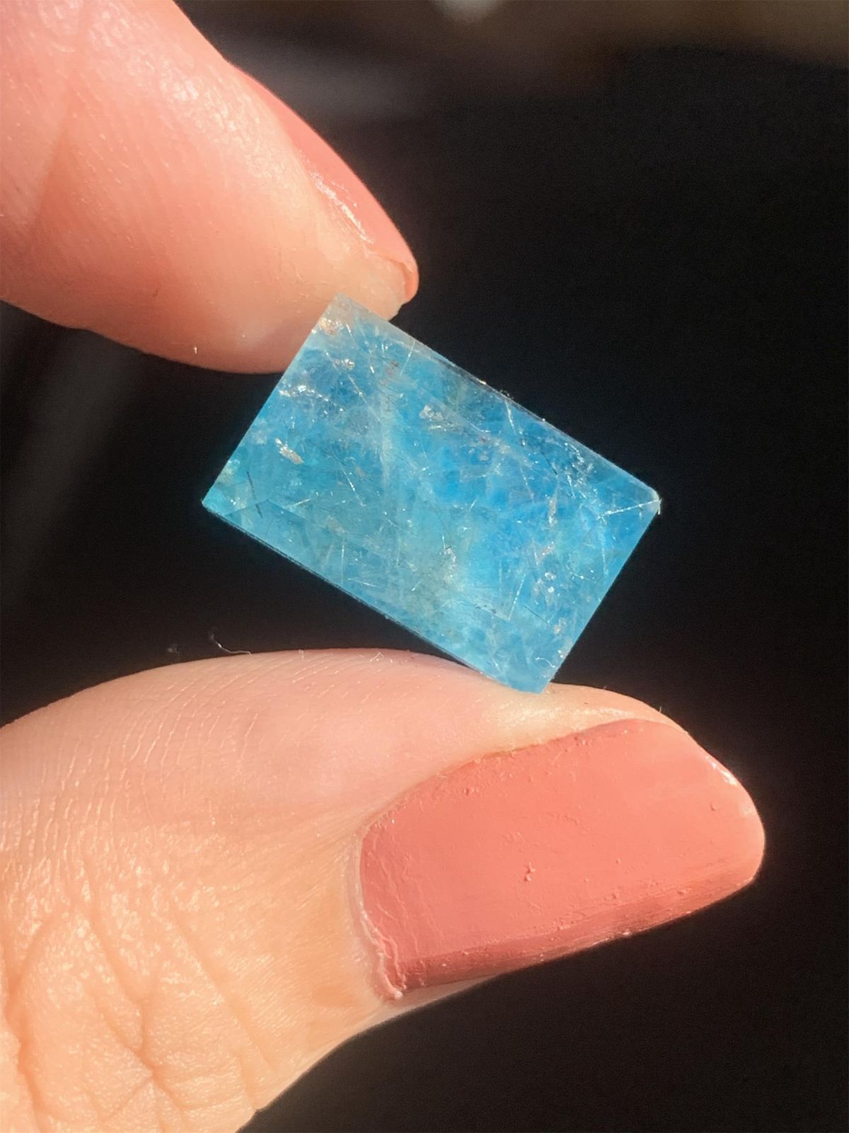 アパタイト×ルチルクォーツ ダブレット ストーン リング SV925シルバー