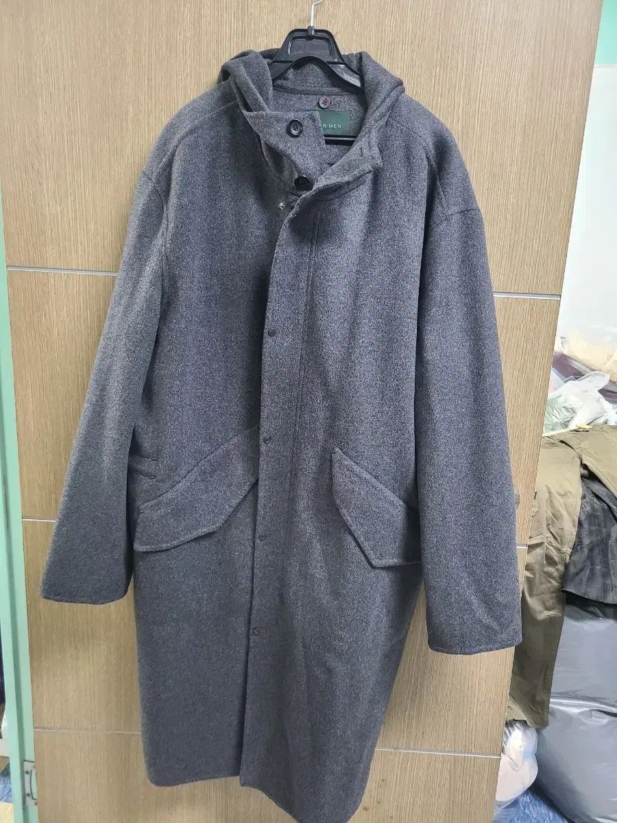 T.I for men ウールカシミア フード コート 105