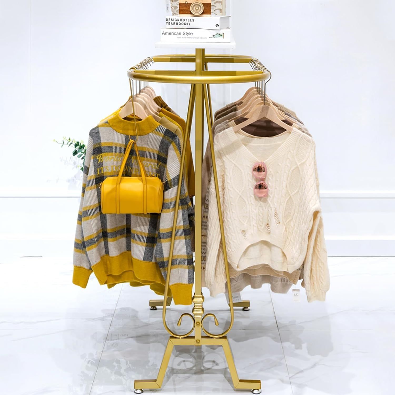 丸型衣類ラック