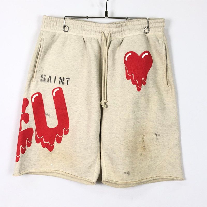 品 SAINT Mxxxxxx セント マイケル × EMOTIONALLY UNAVAILABLE エモーショナリー アンアベイラブル SHORTS EU-A21-0000-054 セントマイケルショーツ 153-251104-ts-13-tei