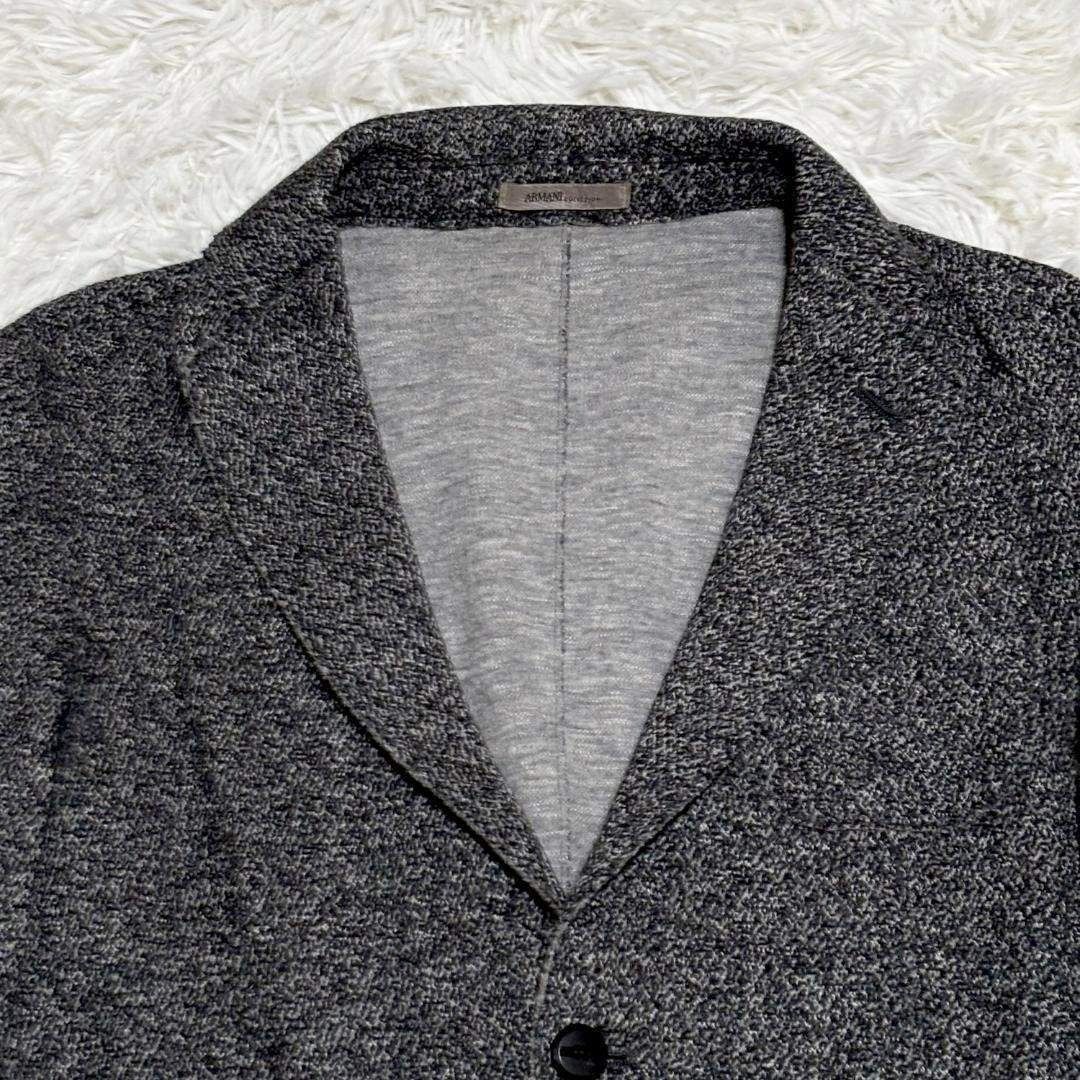 美品】アルマーニコレツォーニ 麻混ウールテーラードジャケット 46