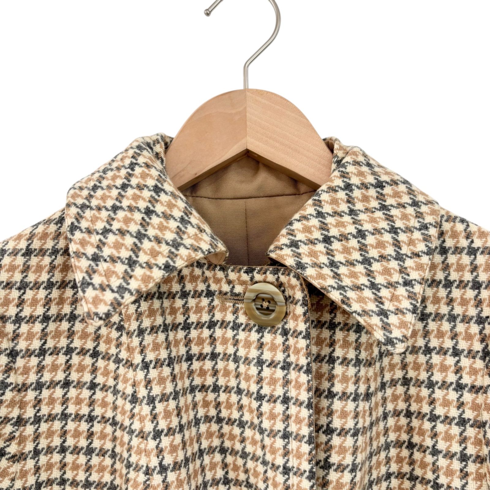 Z1586 Aquascutum アクアスキュータム マフラー付き リバーシブル