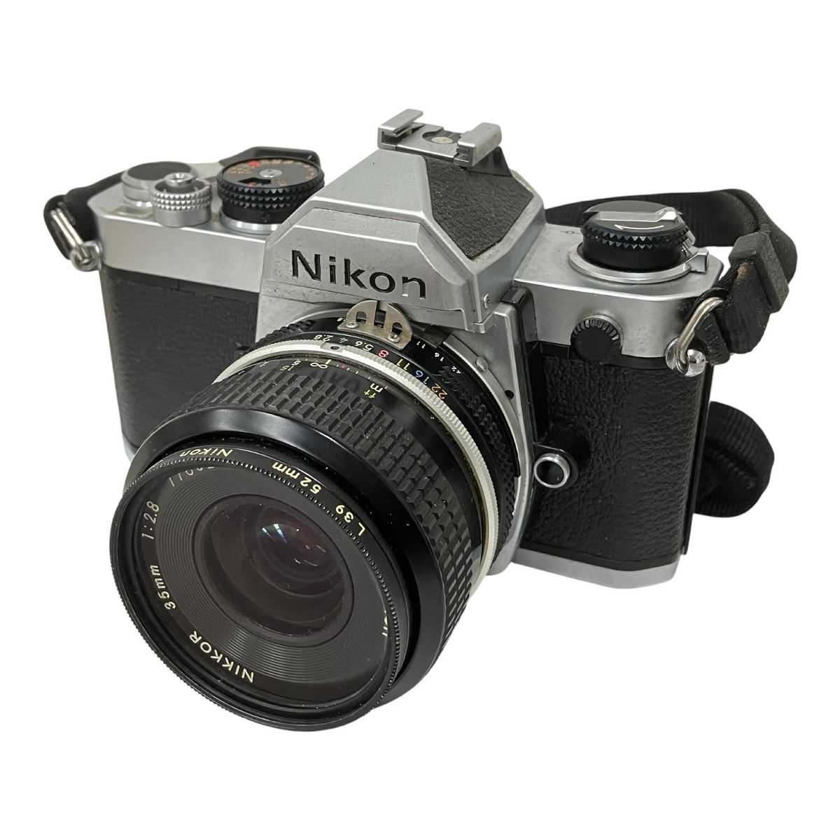 Nikon FM シルバー ボディ 35mm F2.8 レンズ セット フィルムカメラ ジャンク M10571509