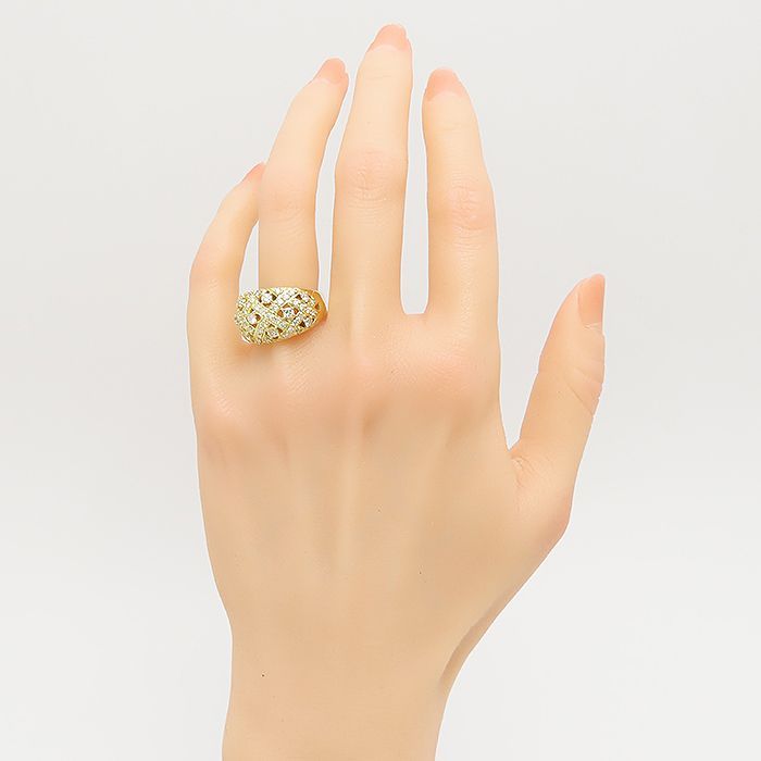 ダイヤモンド リング K18 15.5号 鑑別書 1.68ct 10.6g YG 質屋 丸高 尼崎市 Diamond Ring Yellow G Marutaka レディース jewelry 兵庫県 透かし 1ct以上 買取