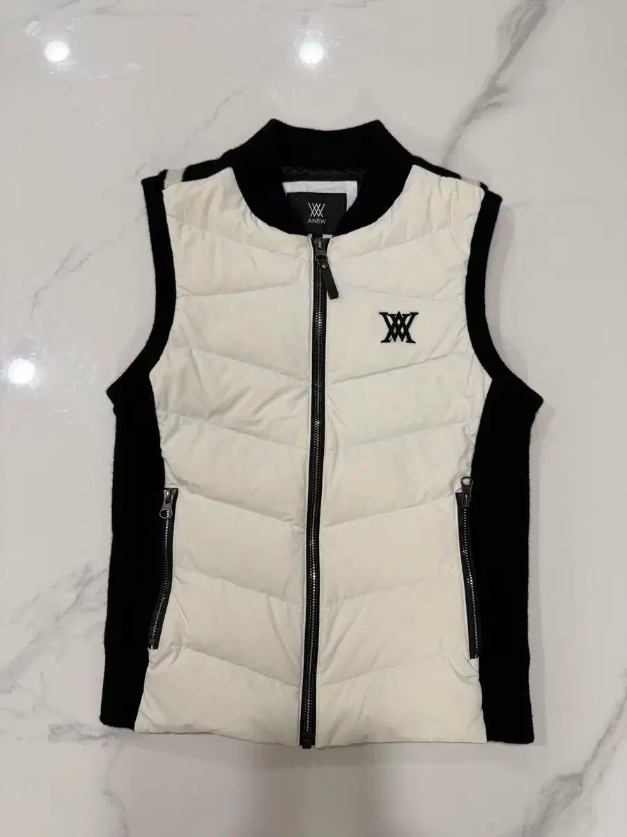 レディース A GOLF アニューゴルフ 防風ダウンベスト 55