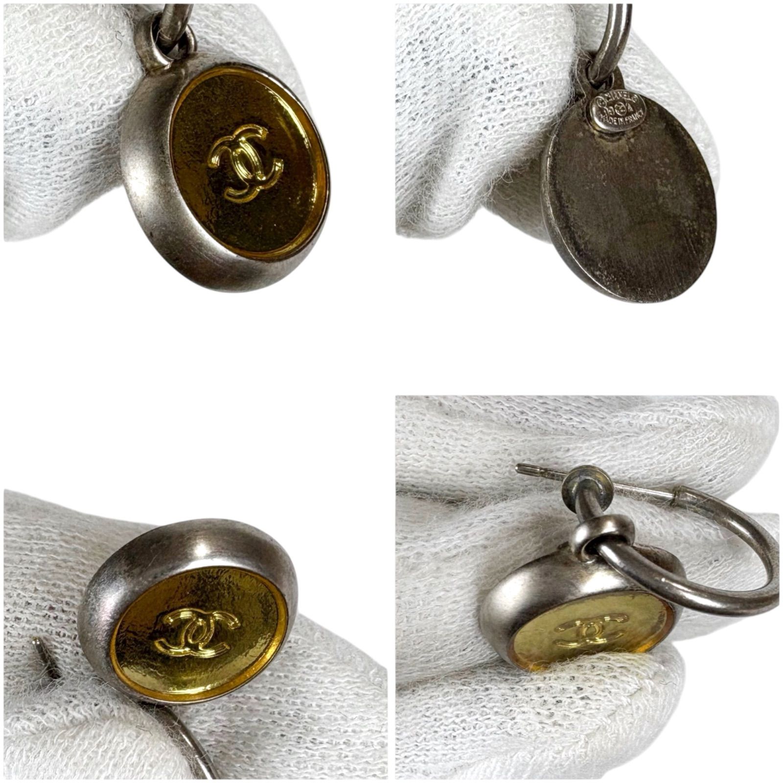 シャネル CHANEL ココマーク フープピアス 1999年 99A スイングピアス 