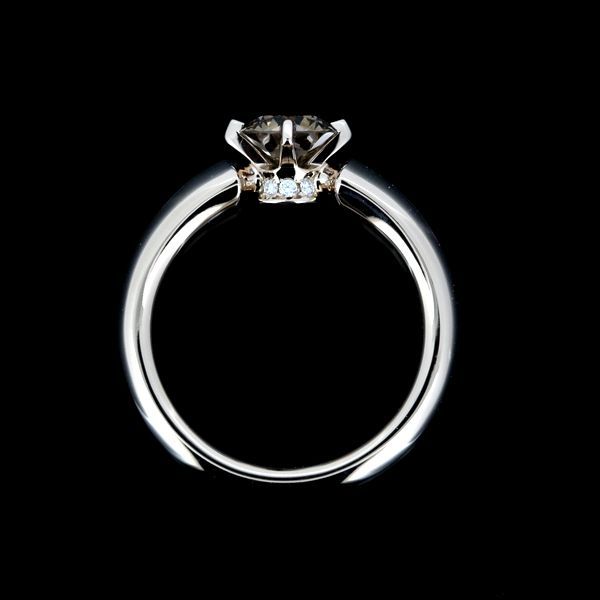 カシケイ ソリティア ブラウン ダイヤモンド 0.53ct リング K18 5号 FORTGASGNV_COM_BR