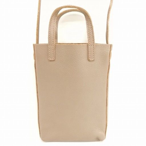 イルビゾンテ IL BISONTE 2way ミニ ショルダーバッグ トートバッグ レザー グレー系 DECORATOM_COM_BR