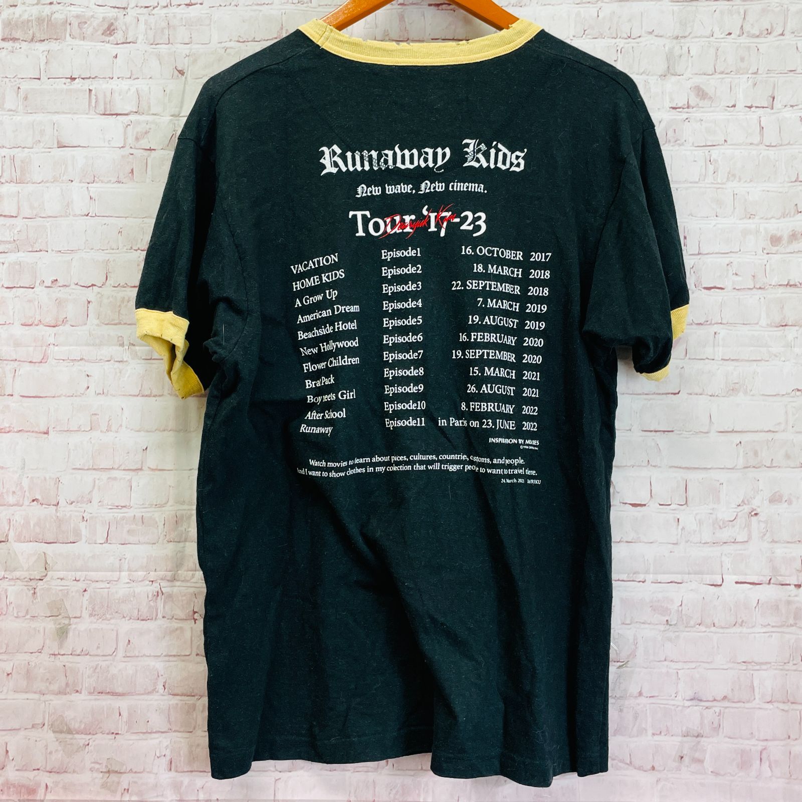 DAIRIKU ダイリク Runaway New Trim Tee Tシャツ カットソー プリント 