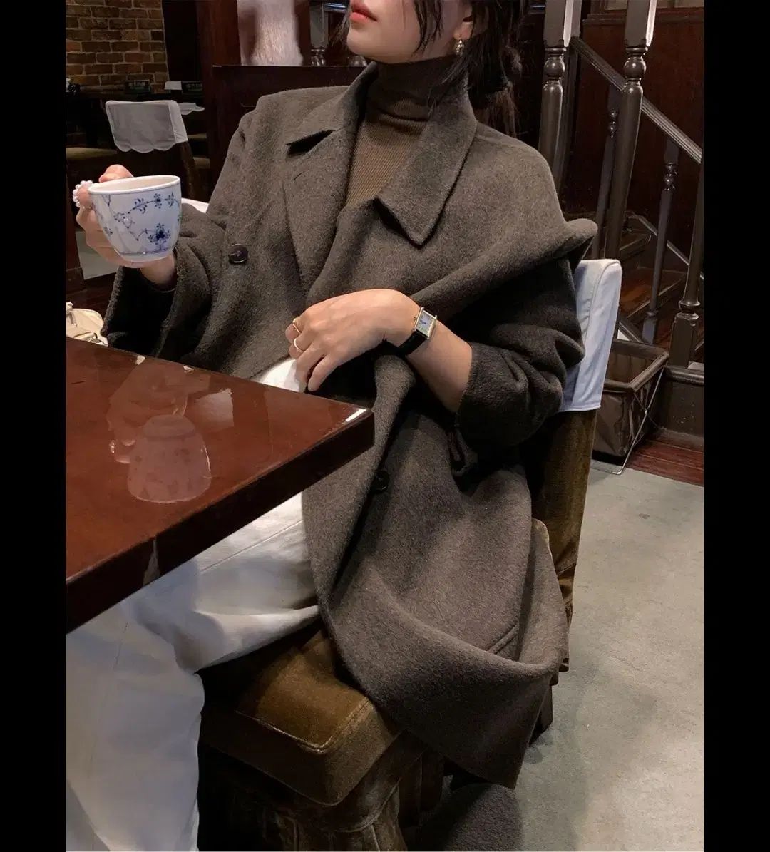 ウール75 Classic ダブル ハンドメイド ロングコート