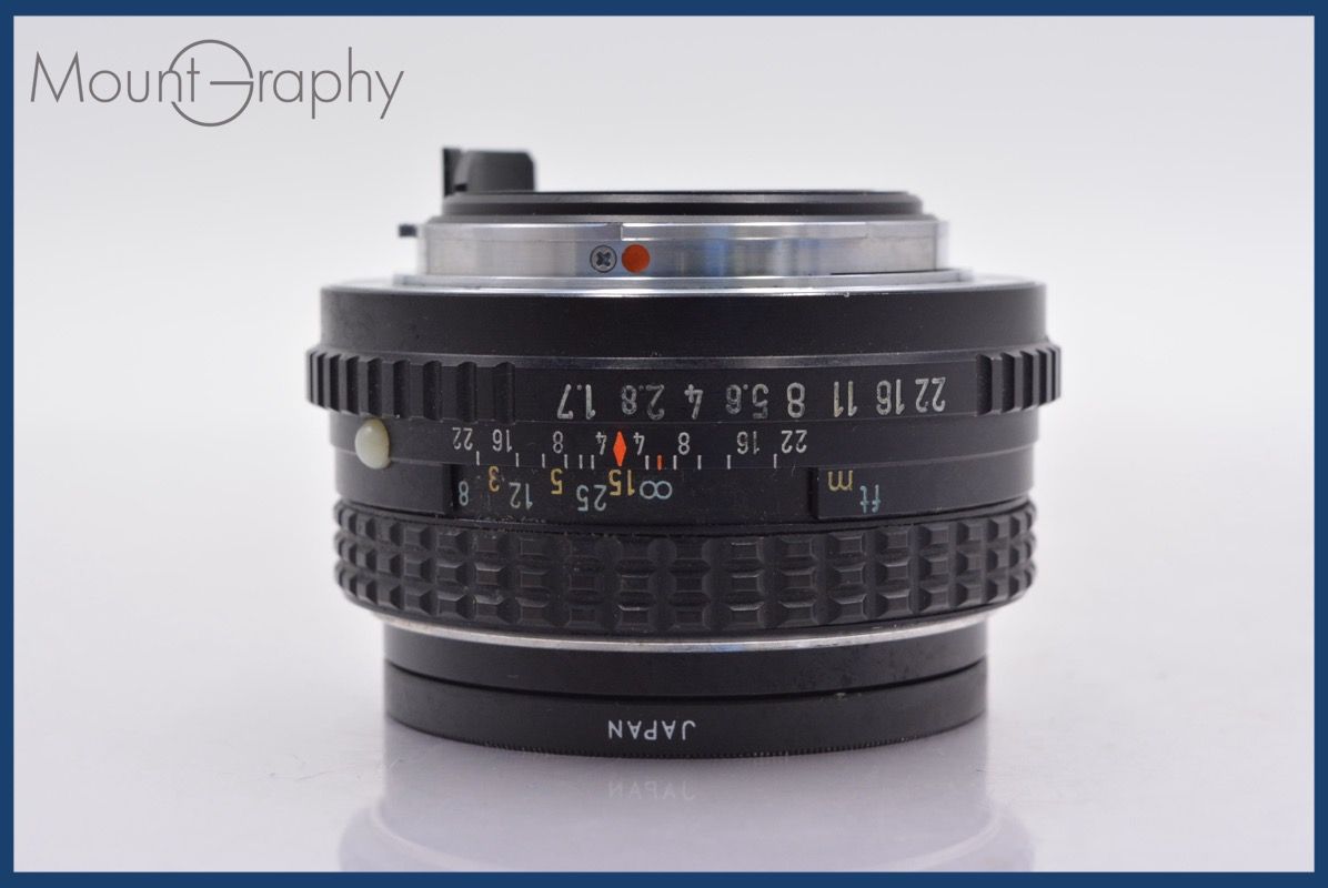 ペンタックス PENTAX SMC PENTAX-M 50mm F1.7 前後キャップ-レンズフィルター付 完動 同梱可 am453