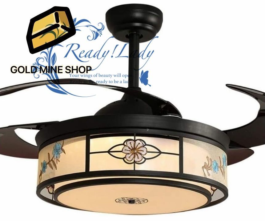 シーリングファンライトファン付き照明 導いた天井ファンライトレトロなオフィスベッドルームリビングルームレストラン見えないメタルファンランプ 導いたシーリングライトの調光 シーリングライト 42in