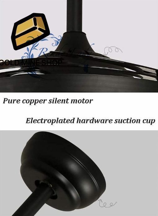 シーリングファンライトファン付き照明 導いた天井ファンライトレトロなオフィスベッドルームリビングルームレストラン見えないメタルファンランプ 導いたシーリングライトの調光 シーリングライト 42in NEXPOTALLINN_EU