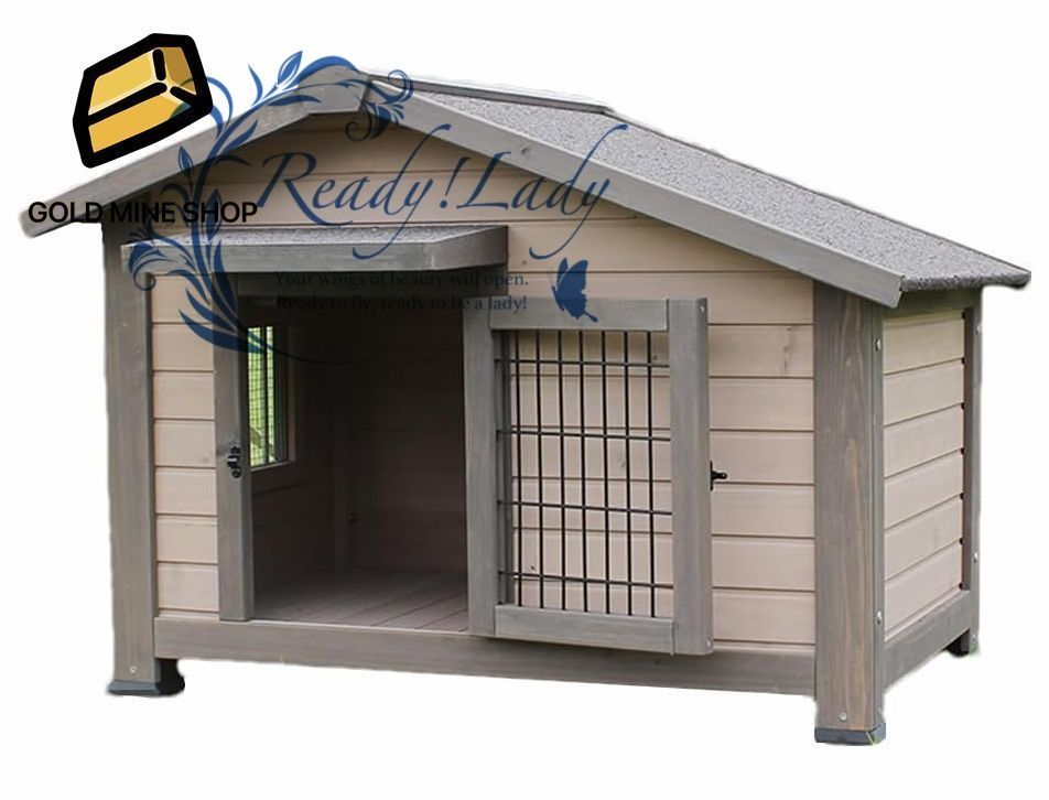 防風 防雨 無垢材の犬小屋 屋外 ドッグハウス 窓付き 風通し ペットハウス 小型犬 中型犬 大型犬 テラス 屋外 木製 猫 ハウス 裏庭 室内 キャットハウス ケージ 安定性と耐久性 超大型犬 XXL