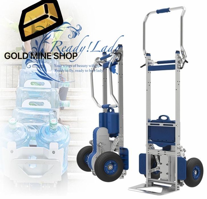 ポータブル電動階段登り台車 10インチホイール付き階段登りハンドトラック 耐荷重170kg 機械重量25kg セメント 食品原料 電化製品用階段登り台車