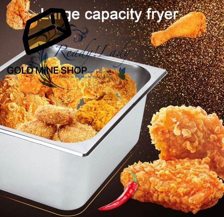 ディープフライヤー 低圧ガスフライヤー 2つのフライバスケットと蓋付き 業務用ディープフライヤー デュアルタンク フライドポテト ターキー チキン レストラン ホームキッチン用