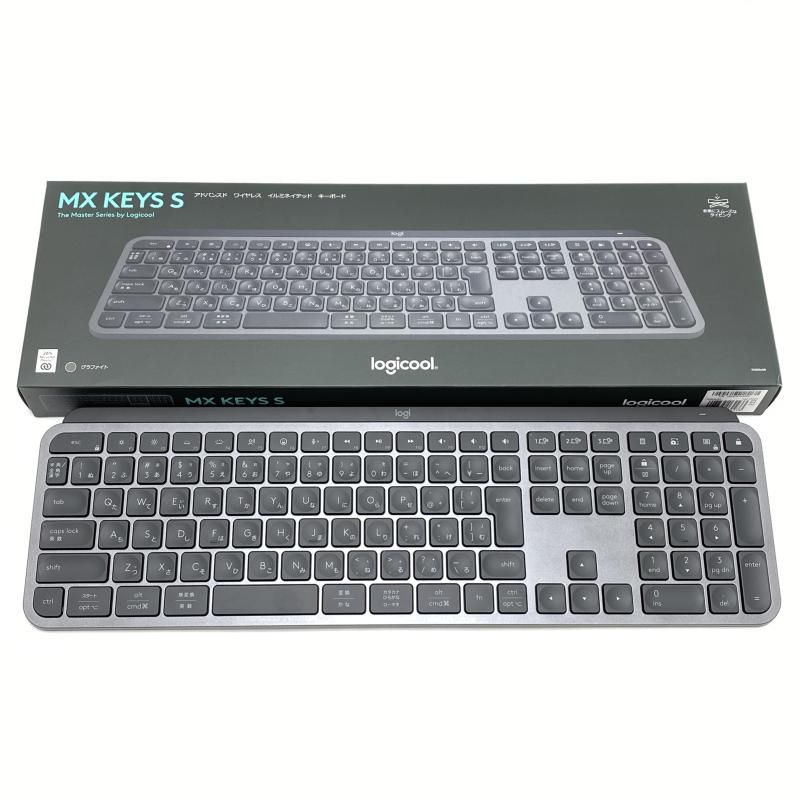 ロジクール Logicool ワイヤレスキーボード 日本語配列 MX KEYS S KX800sGR グラファイト 95
