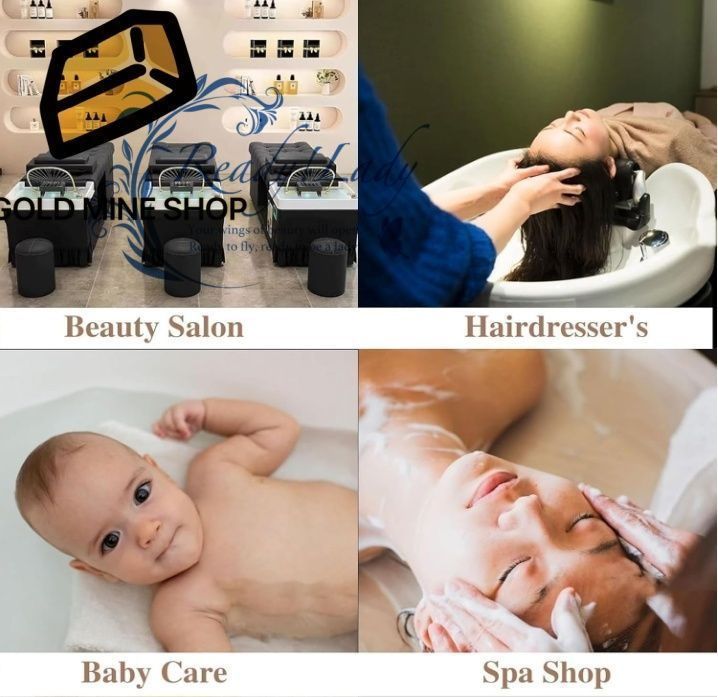 モバイル水循環シャンプープール 枕キットとポータブル洗面台を備えたヘッドスパ水循環ホルダー 自宅 マッサージパーラー ヘアサロン 浴室センター用