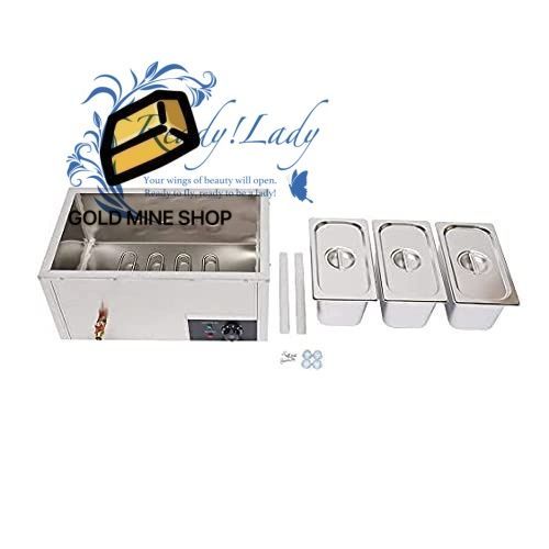  電気ビュッフェベインマリーフードウォーマー 850 W業務用スチームテーブルスチーマースープポット 温度制御付き大容量 3 pan その他 キッチン 食器