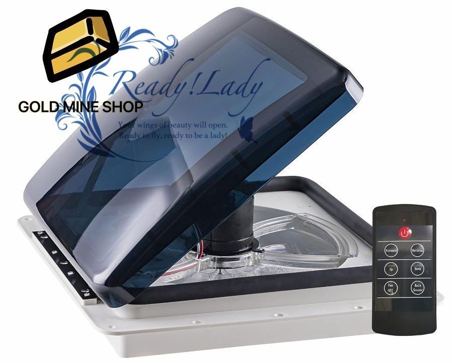 キャラバンルーフベントファン RV換気扇 電動リフティングトップカバーリバーシブルファン12 V 42 cm 12 キャンピングカー換気扇